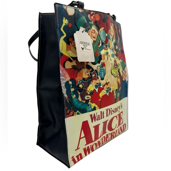 Vintage Walt Disney’s Alice in Wonderland Mad Hatter Tea Party Tote Bag - Picture 4 of 13